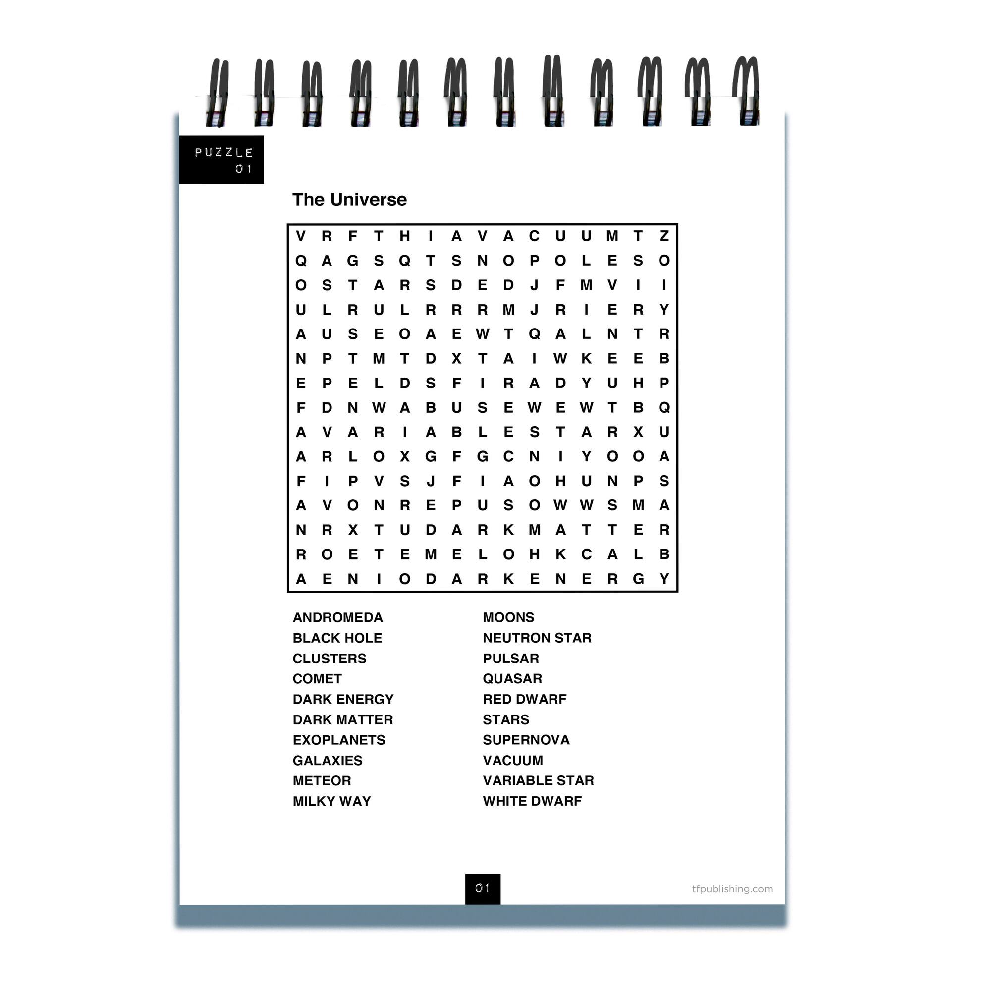 TF Publishing You Got This Word Search Book Spiral Puzzle Pad